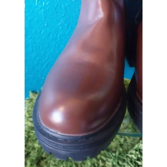 Liliana Dreamer Quilted Chelsea Mid Calf Boots In Brown Womens Size 9 - Picture 6 of 9